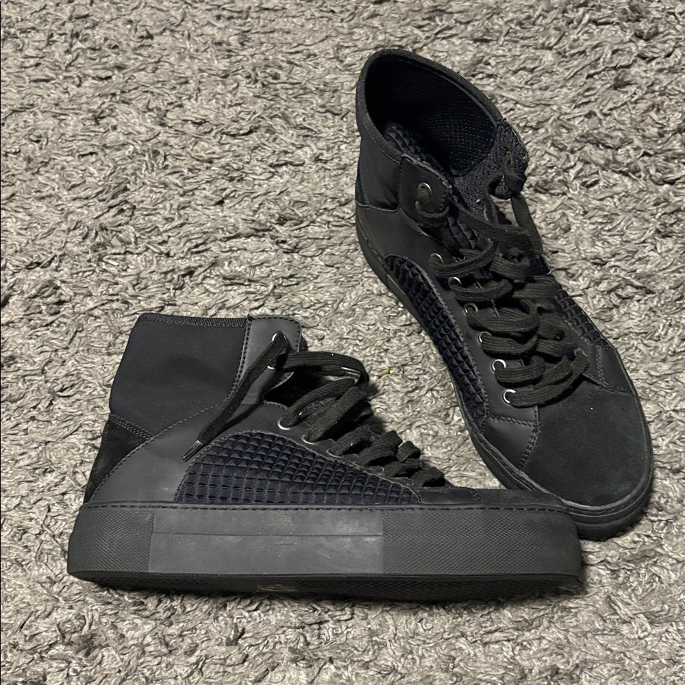 Black High-Top Women's Sneakers